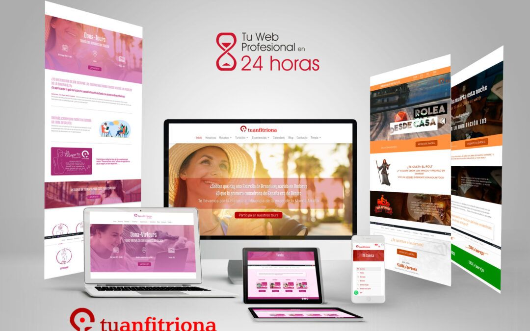 ¿Nueva Web con siete landing pages?: tuanfitriona.com