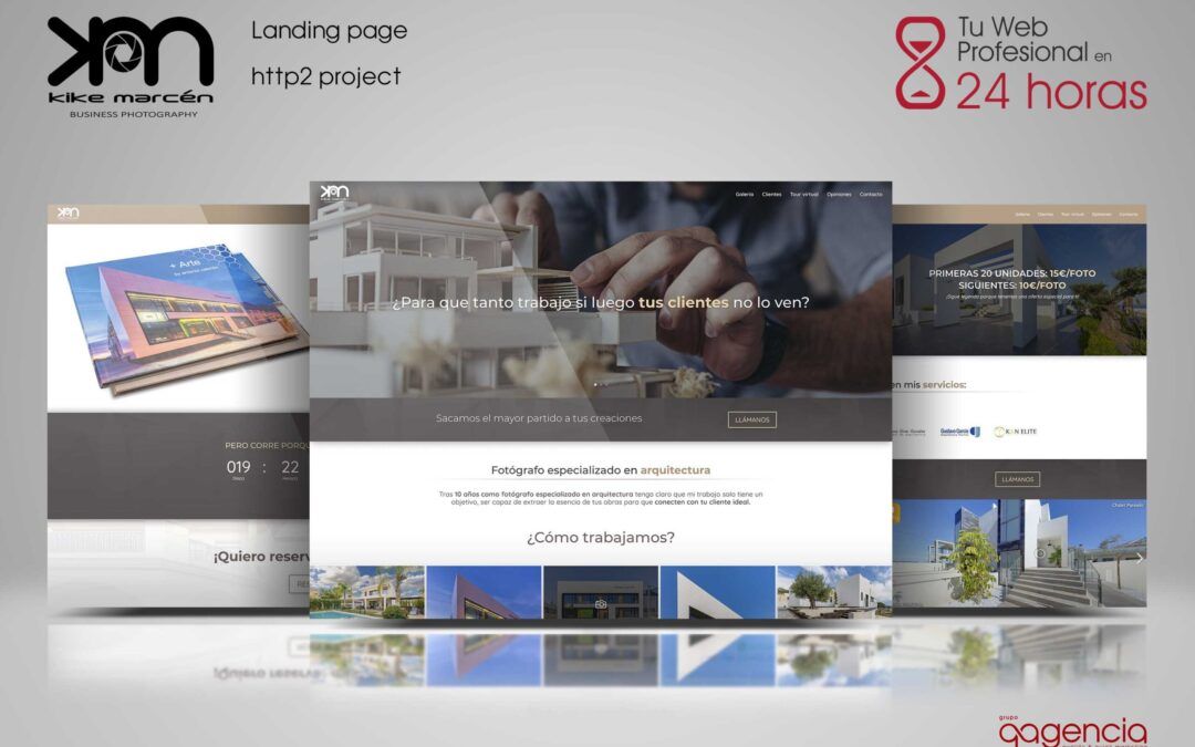 Nueva Landing page de fotógrafo: Kike Marcén